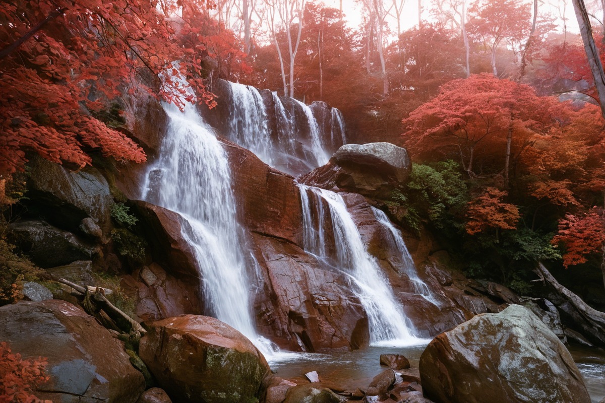 australia, digital, garnet, infrared, landscape, mahogany, nature, photo, red, sigma, waterfall, foveon, fullspectrum, blackforest, darkroom