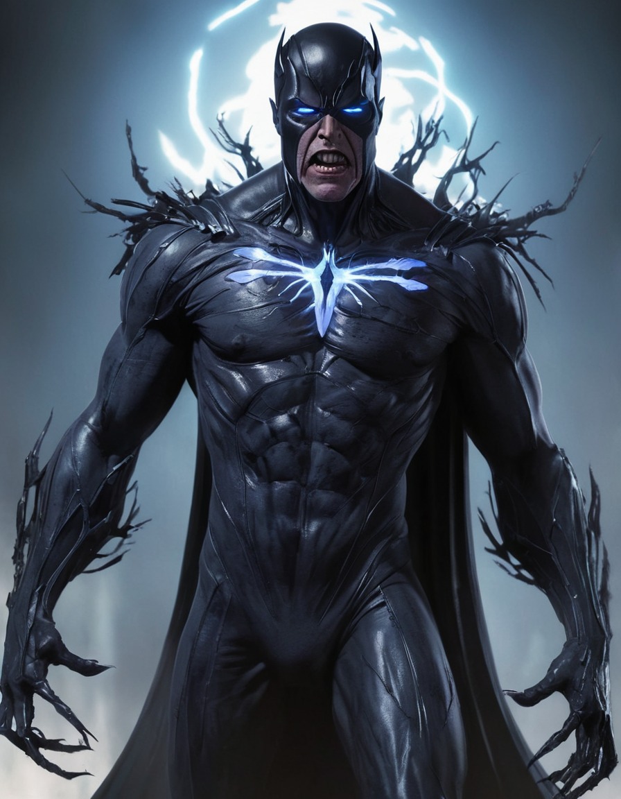 black bolt, inhumans, zombie, horror, glowing eyes, decay, royal attire, marvel