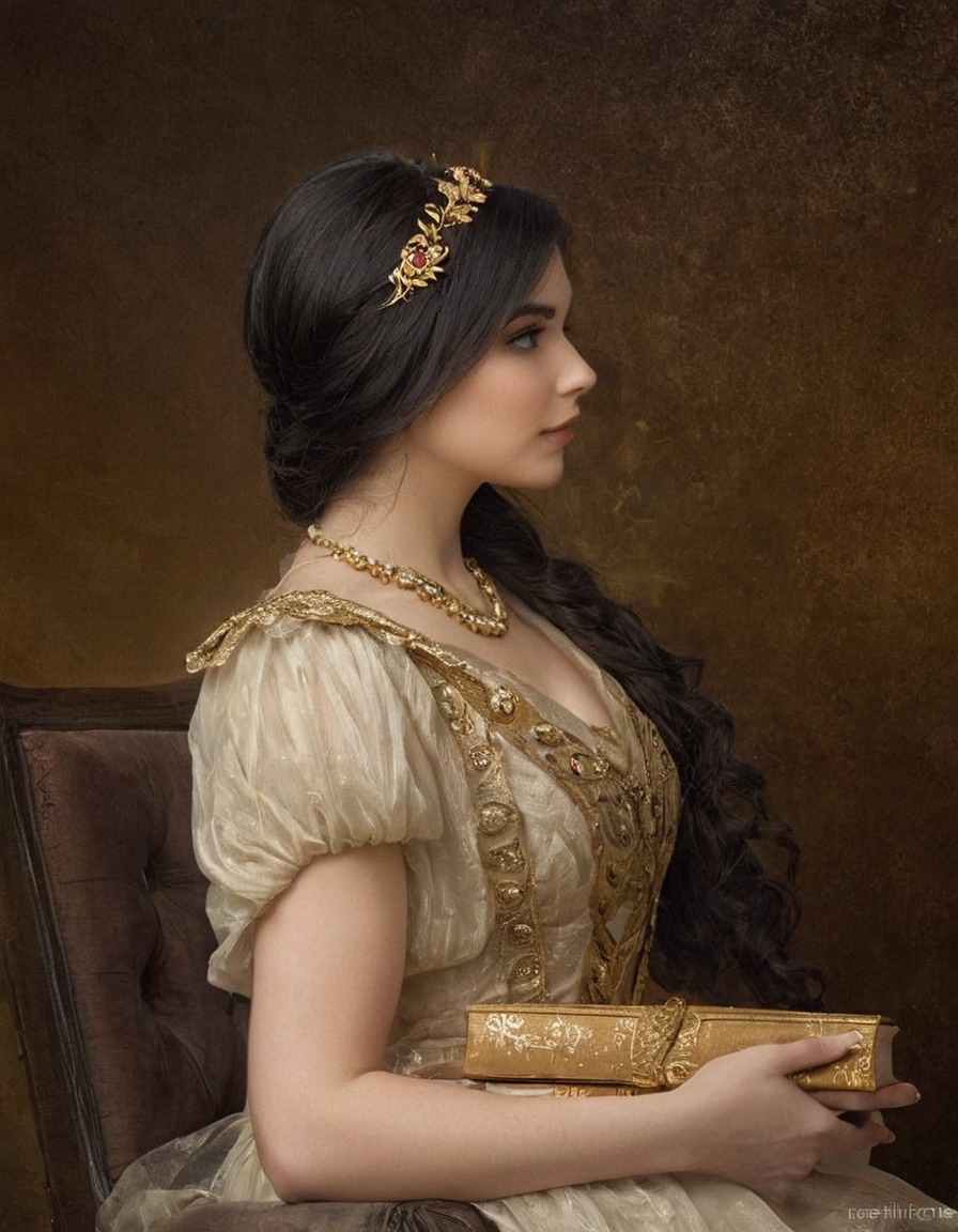 paintings, art, artwork, female portrait, sappho, jules lefebvre, oil on canvas, fine art, french artist, portrait of a woman, side profile, ancient greek poetry, poet, costume, costumes