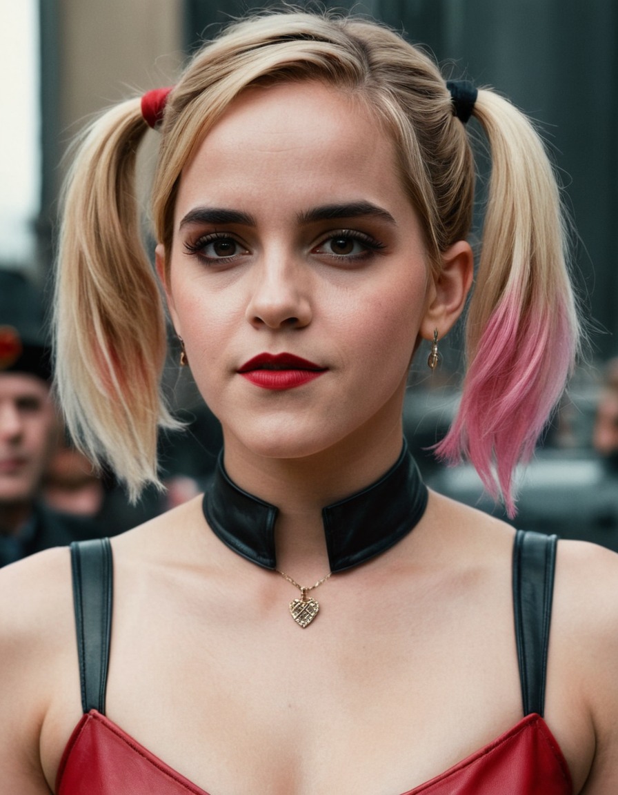 harley quinn, emma watson, dc comics, actress, character portrayal, suicide squad, fictional character