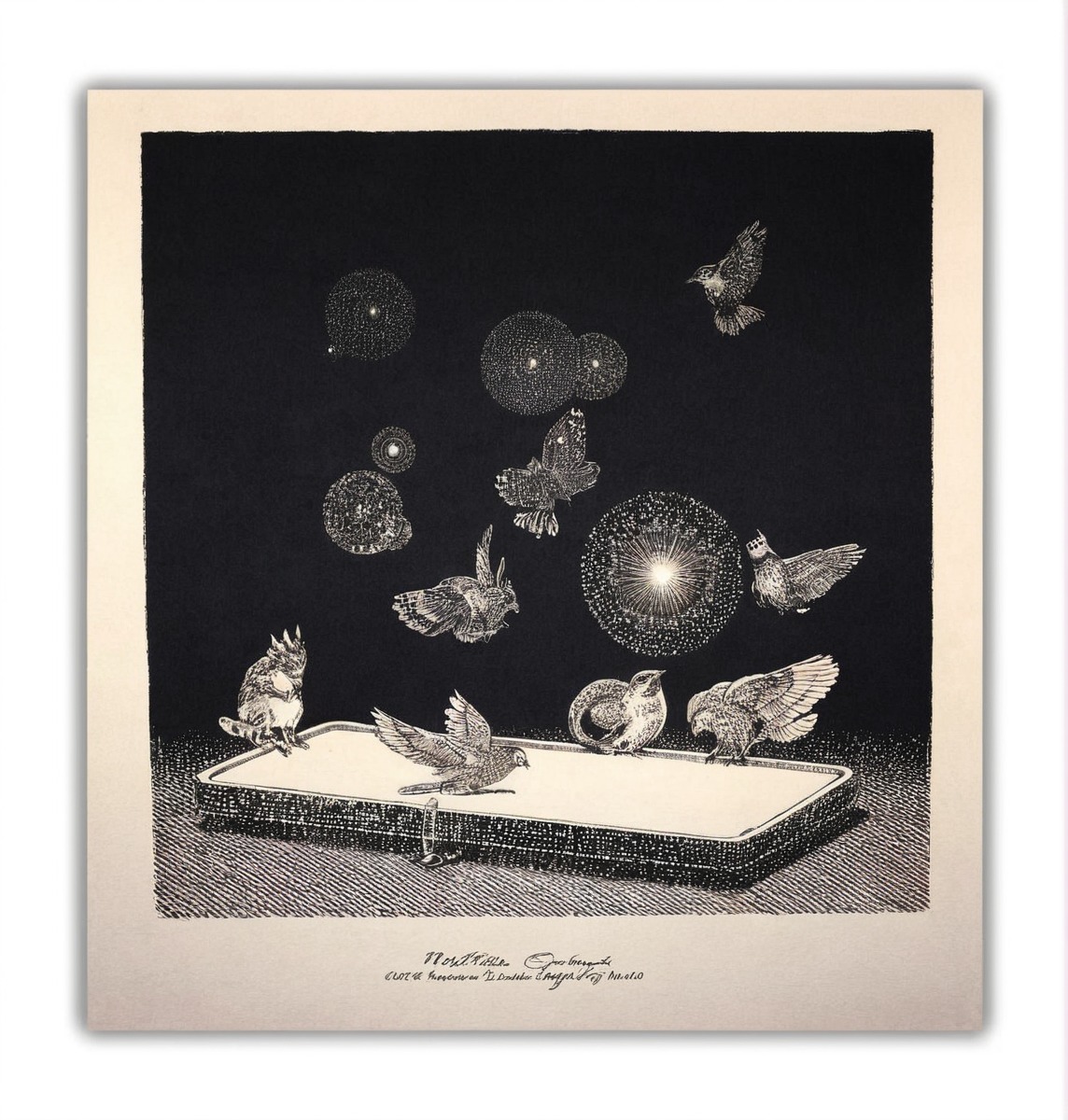 noir, traditionalart, insect, addictions, butterflies, drypoint, engraving, insects, intaglio, mezzotint, mobile, moths, night, printmaking, technology