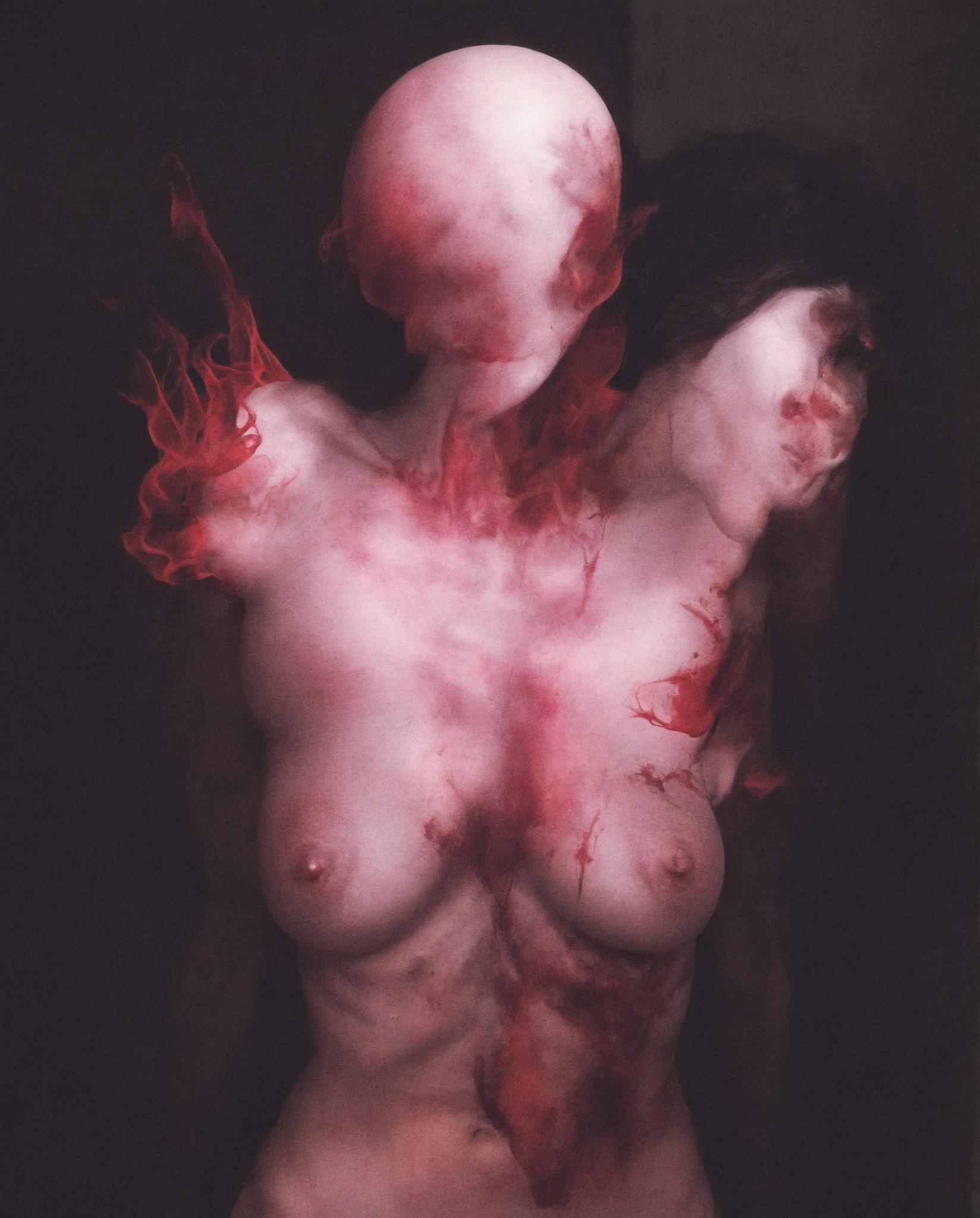 painting, gouache, watercolor, art, dark art, horror, artists on tumblr, artwork