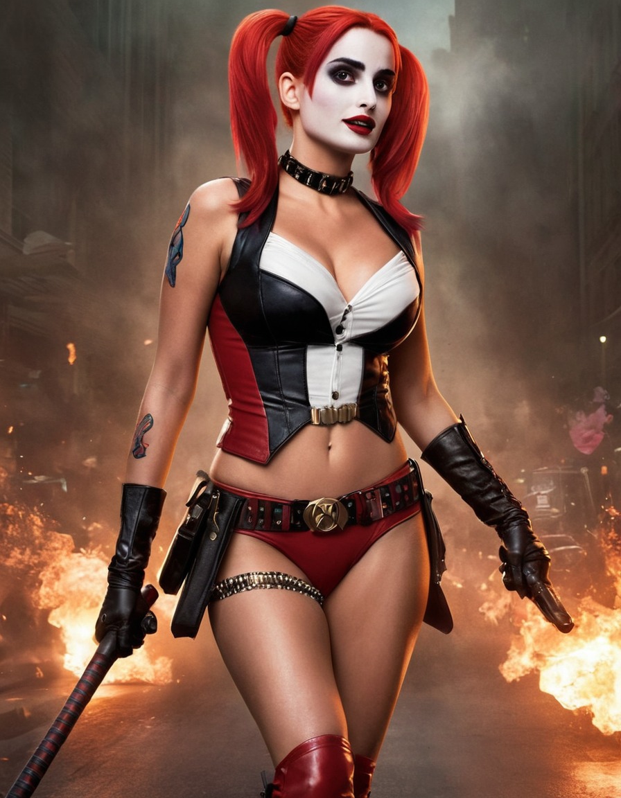 penélope cruz, harley quinn, actress, dc comics, character, action, role