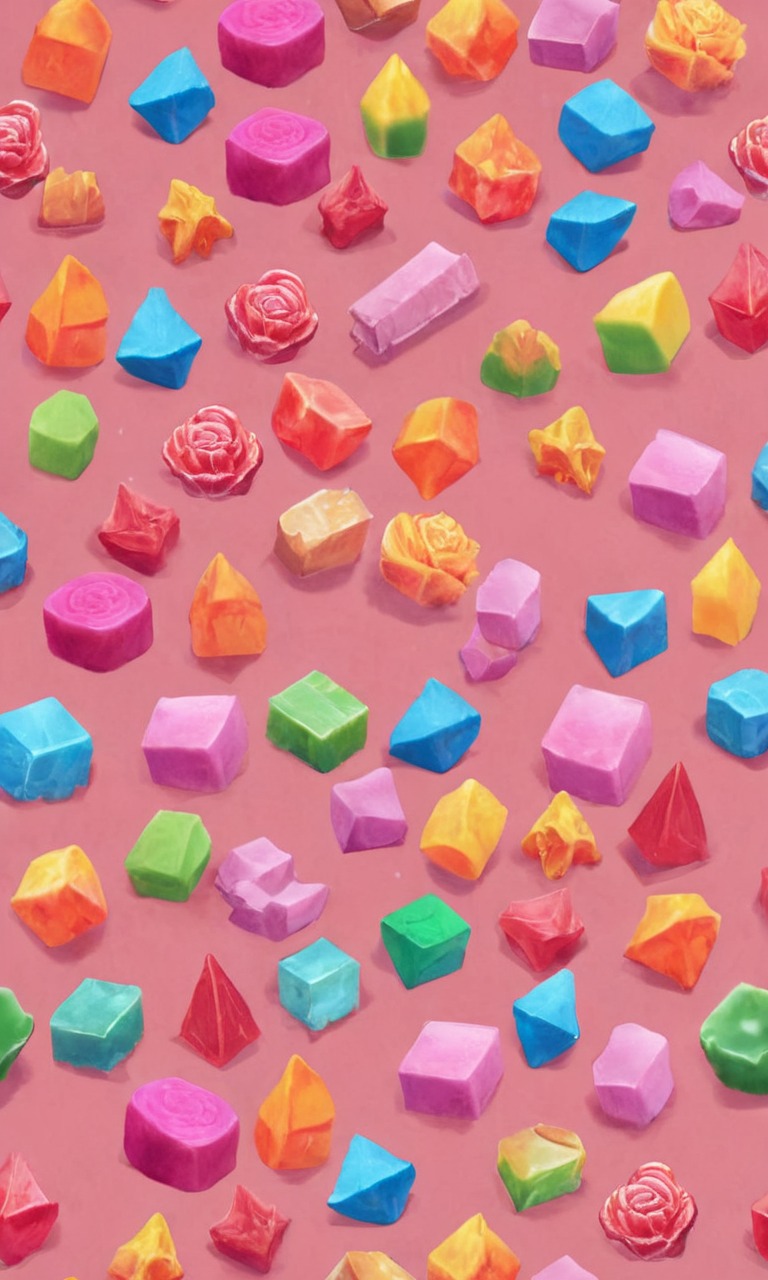 candy, pixelated, sweets, wallpaper