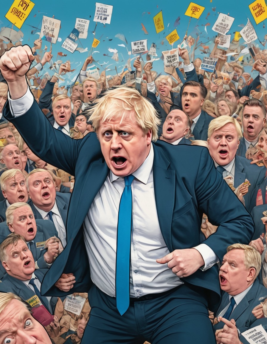 politics, satire, boris johnson, chaos, confusion