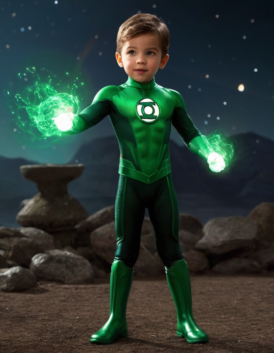 green lantern, childhood, superhero, dc comics, ring bearer, galactic guardians