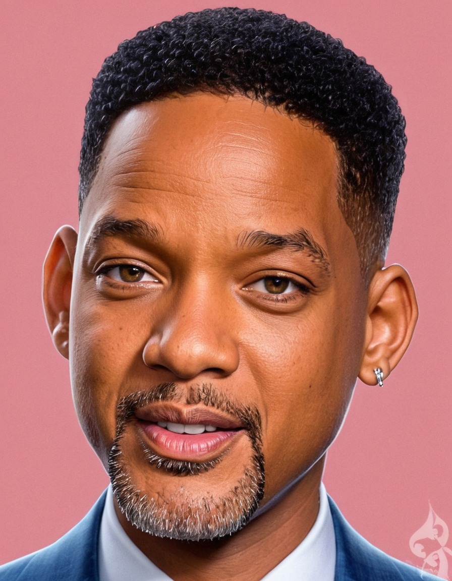 will smith, painting, funny, celebrity, art, portrait, humor