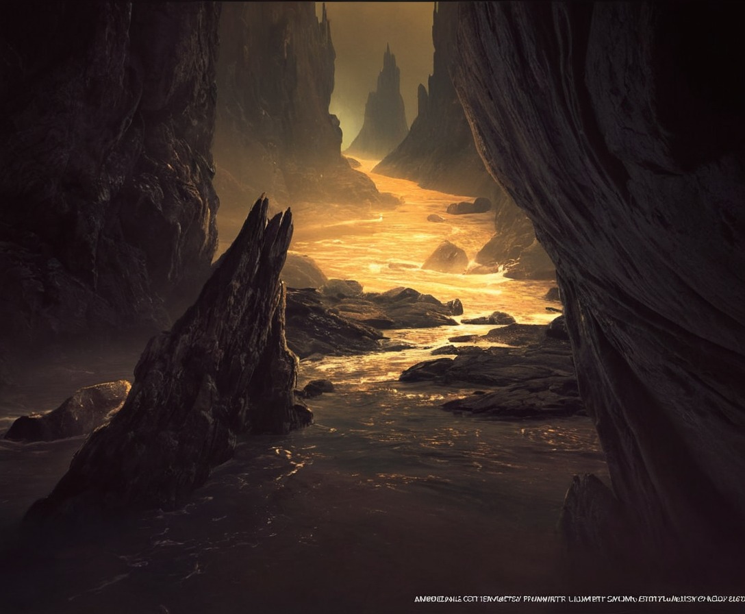 cave, concept, den, diel, digital, dragons, drawing, dream, environment, fantasy, game, gold, hidden, hoard, landscape, lost, magic, magical, nele, painting, scenery, stalagtites, treasure, tresures, art, wonder