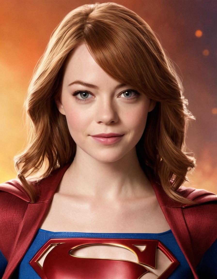 emma stone, supergirl, actress, hollywood, superhero, celebrity