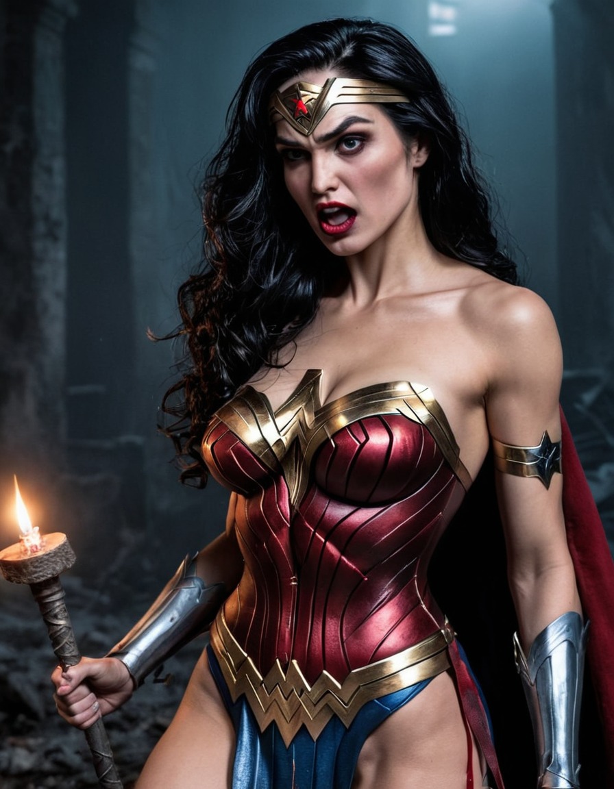 vampire, wonder woman (dc comics), dc comics, supernatural, fantasy, superhero, comic book