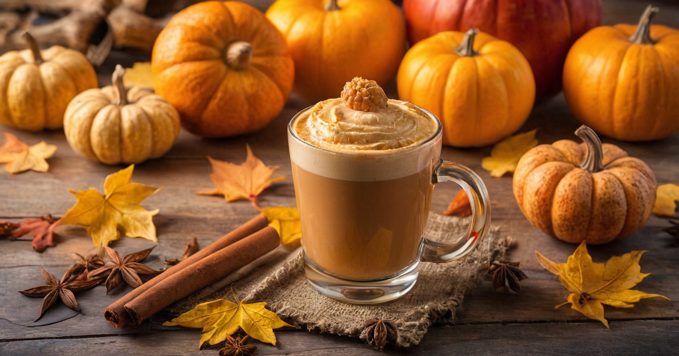 digitalart, decoration, wallpaper, photography, autumn, background, cappuccino, coziness, pumpkins, realism, spices, wallpapers, pumpkinspice, wallpaper4k