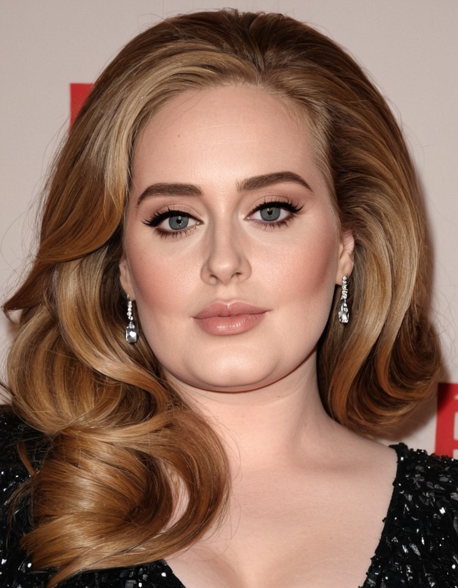 adele, portrait, painting, art, famous singer, musician, celebrity