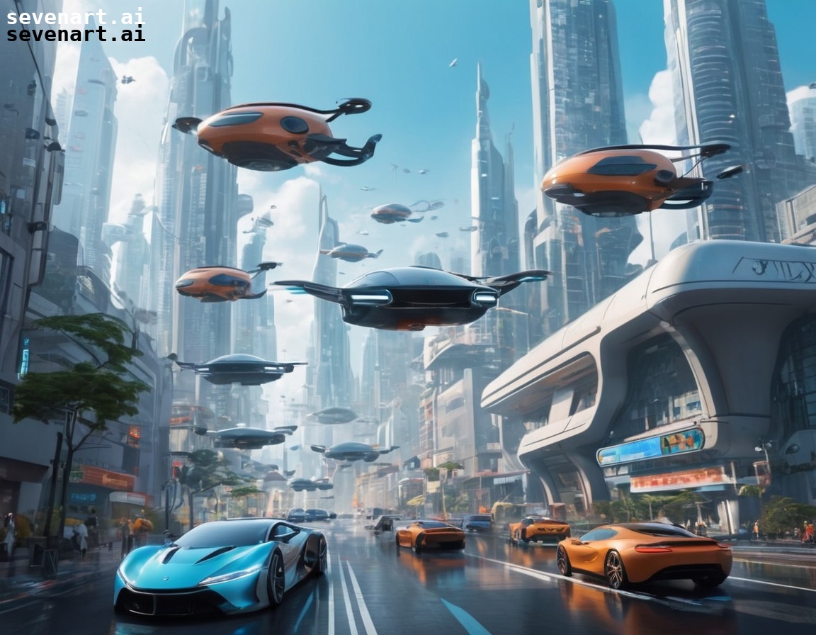 futuristic, cityscape, flying cars, advanced technology, urban landscape, modern city, city