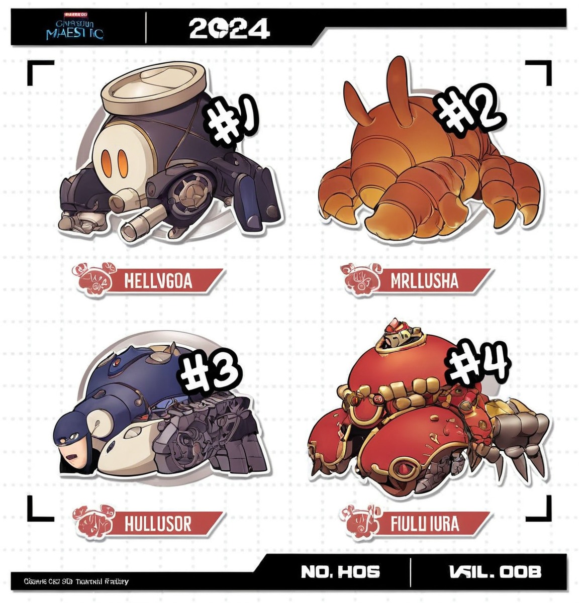 robot, mecha, digitalart, characterdesign, adoptablesopen, monster, adoptable, adoptableauction, sale, animals, auction, characterconcept, crab, digimon, fakemon, fantasy, pocketmonsters, pokemon, scifi, zoids, mechamon, auctionadoptable, i5himaru, notaigenerated