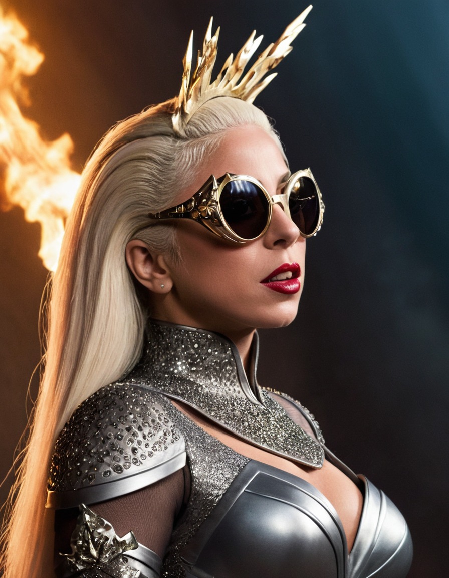 lady gaga, super villain, pop star, music icon, performer