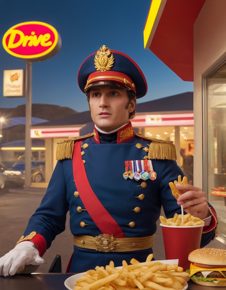 napoleon bonaparte, fast food, drive-thru, historical figure