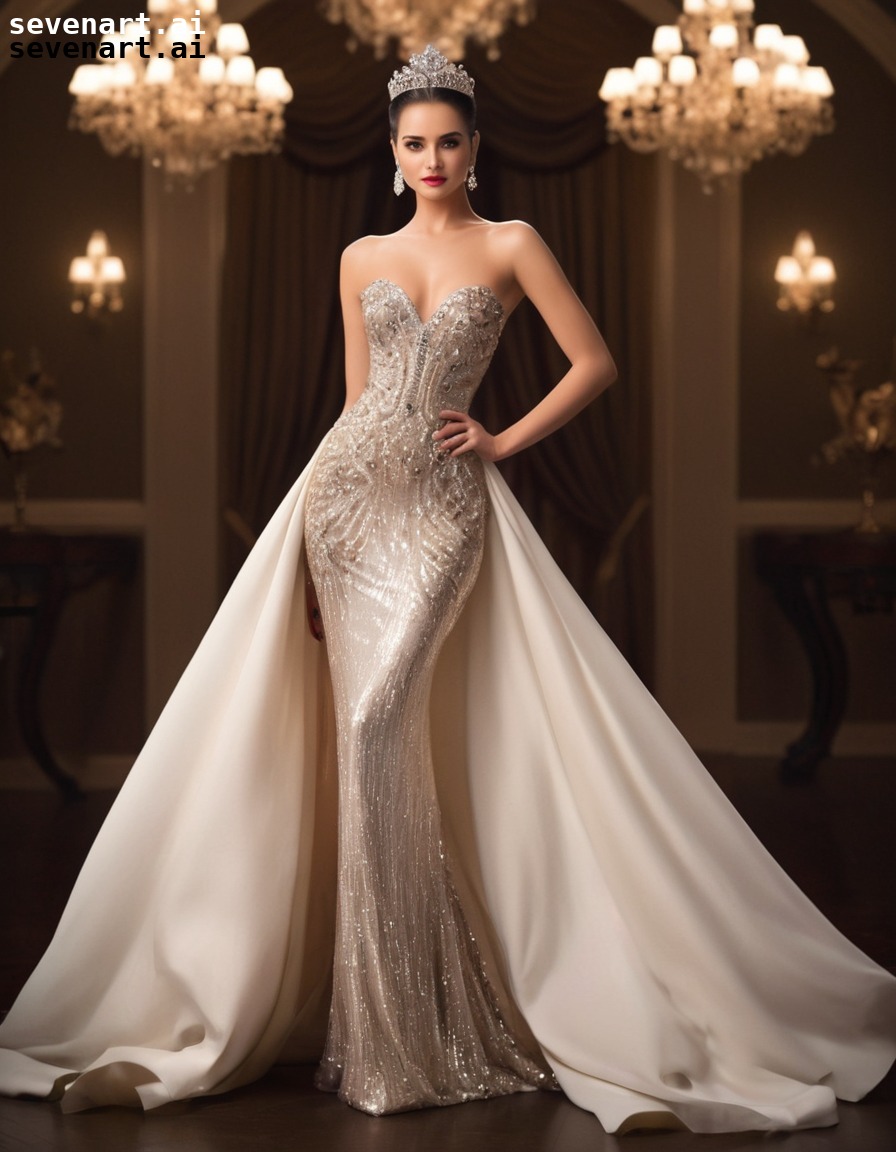 elegant, seductive, glamorous, sophisticated, evening gown, woman