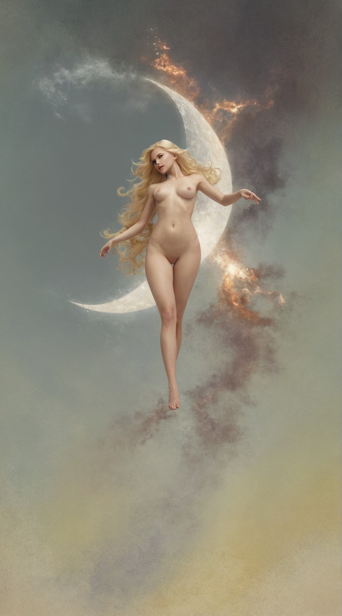 oil on canvas, art, painting, art history, luis ricardo falero, spanish art, sothebys, fantasy, 1880s, allegory, venus, mythology