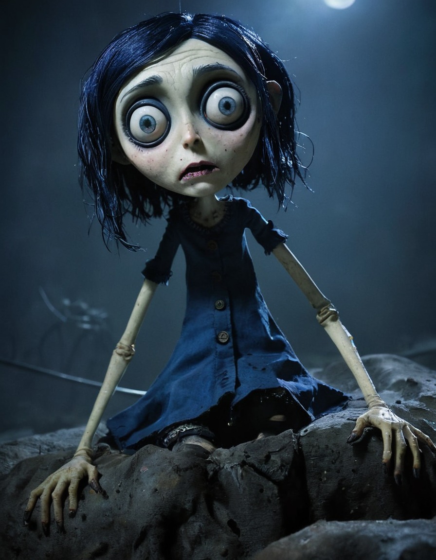 zombie, horror, animation, coraline jones, neil gaiman, dark fantasy, supernatural