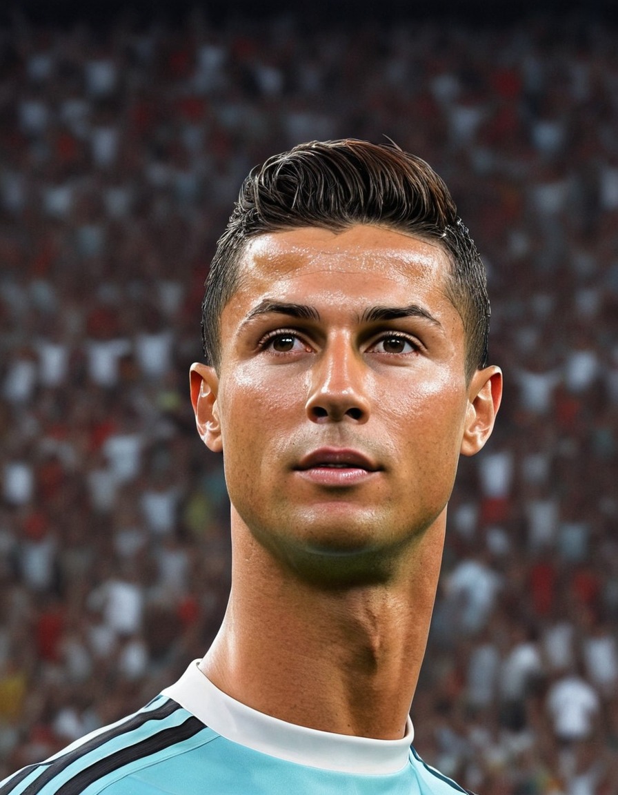 cristiano ronaldo, art, humor, painting, portrait, celebrity, sports