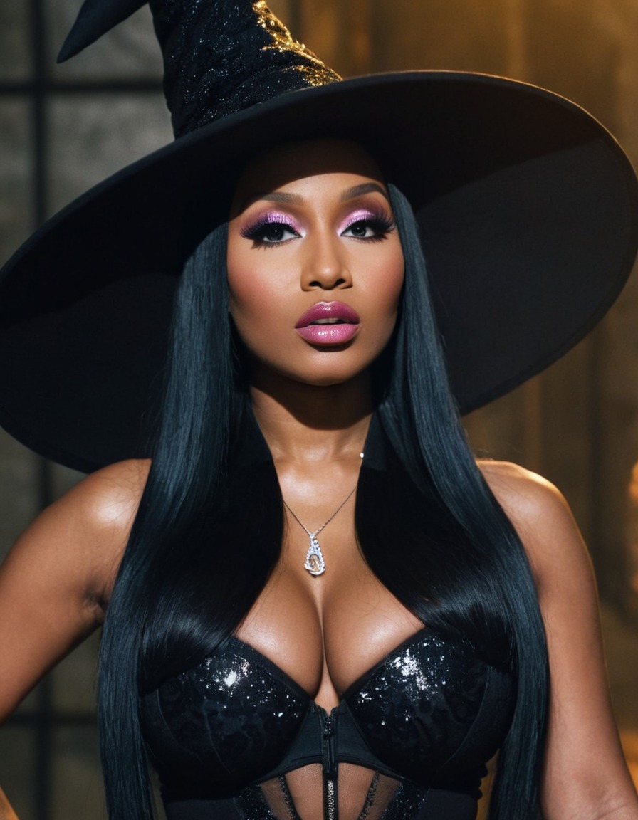 nicki minaj, witch, rapper, music artist, female artist, pop culture, hip hop