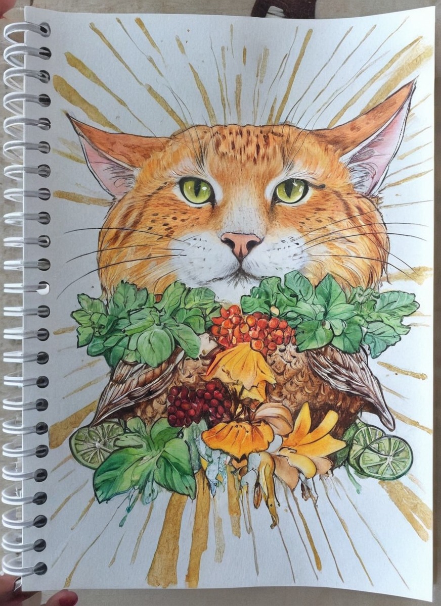 angrycat, burger, catburger, cheese, colorpencil, drawing, fantasy, mystyle, onions, pickles, sesame, tomatoes, traditionalart, vegetables, mincedmeat, catburgertutorial