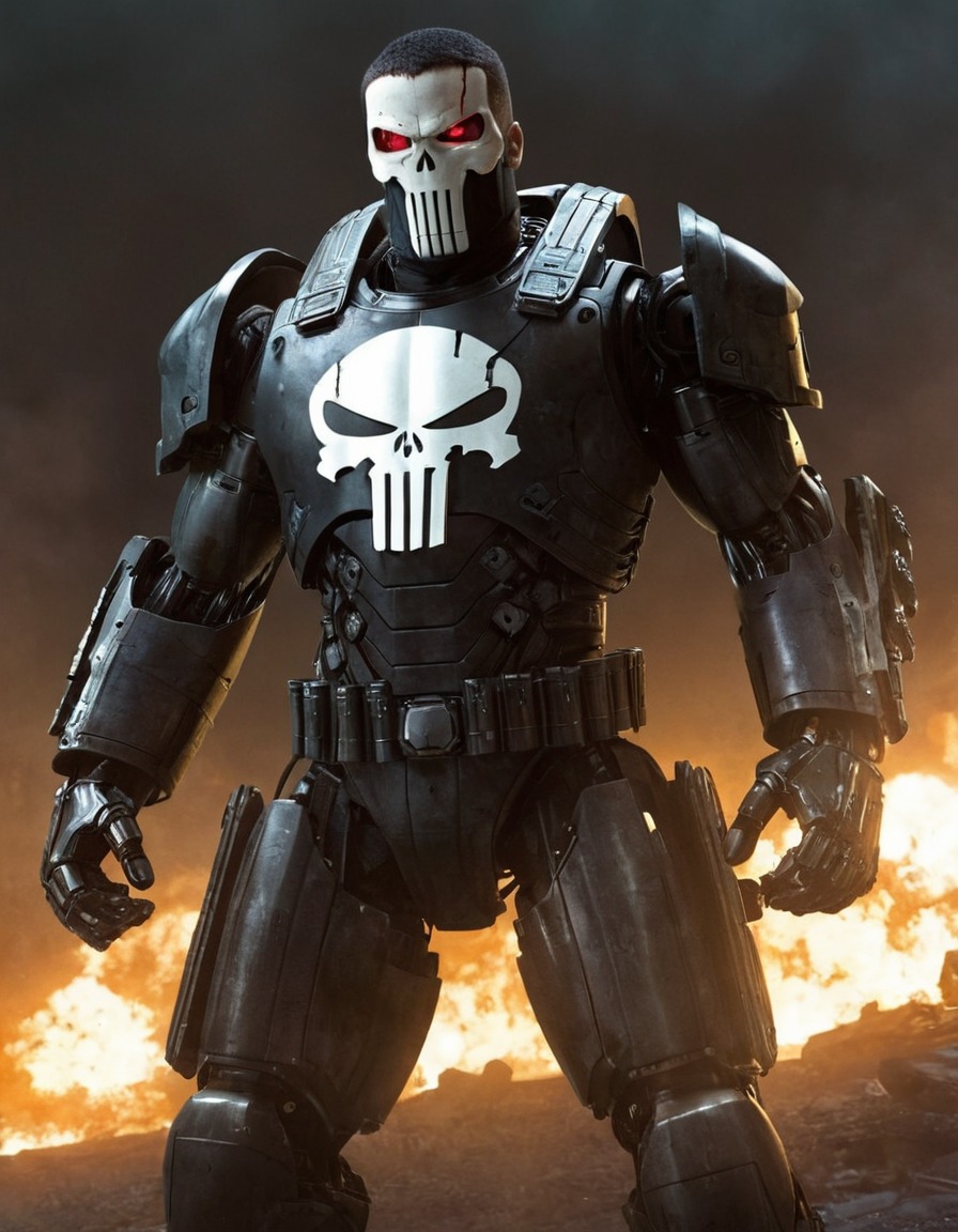 the punisher, robot, marvel, cybernetics, artificial intelligence