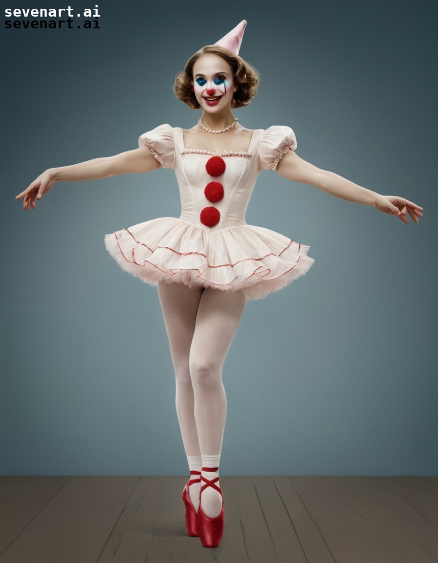 natalie portman, clown, juggling, ballet, shoes, actress, movies, movie stars