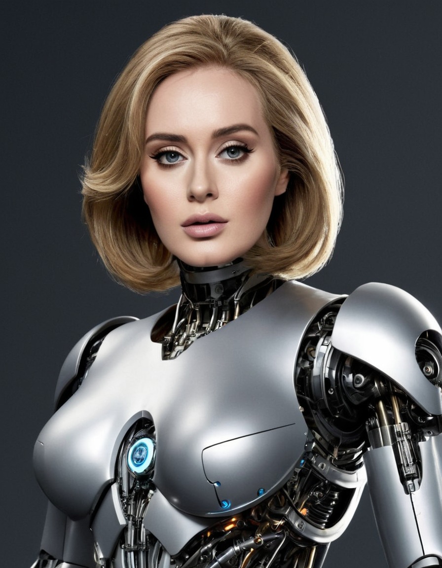 robot, adele, music, singer, artificial intelligence, pop culture