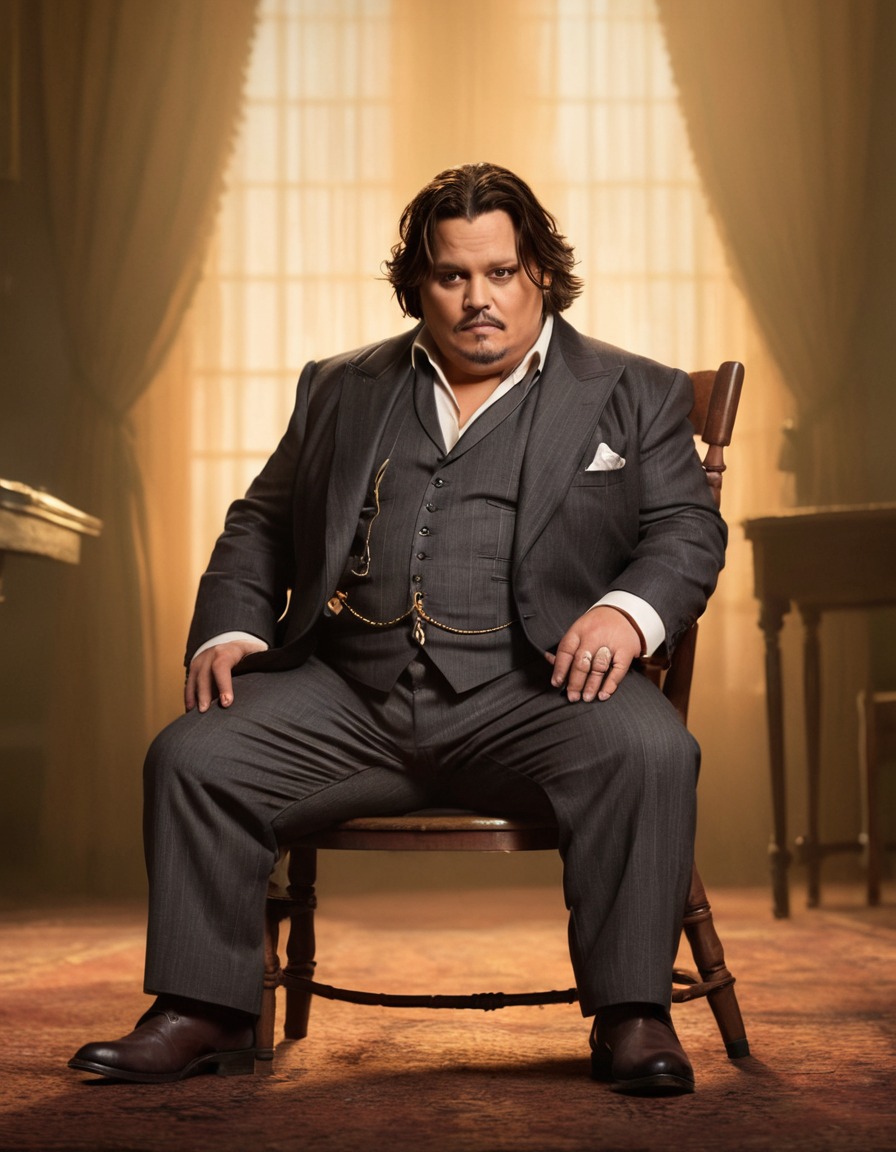 johnny depp, humor, overweight, struggling, fat