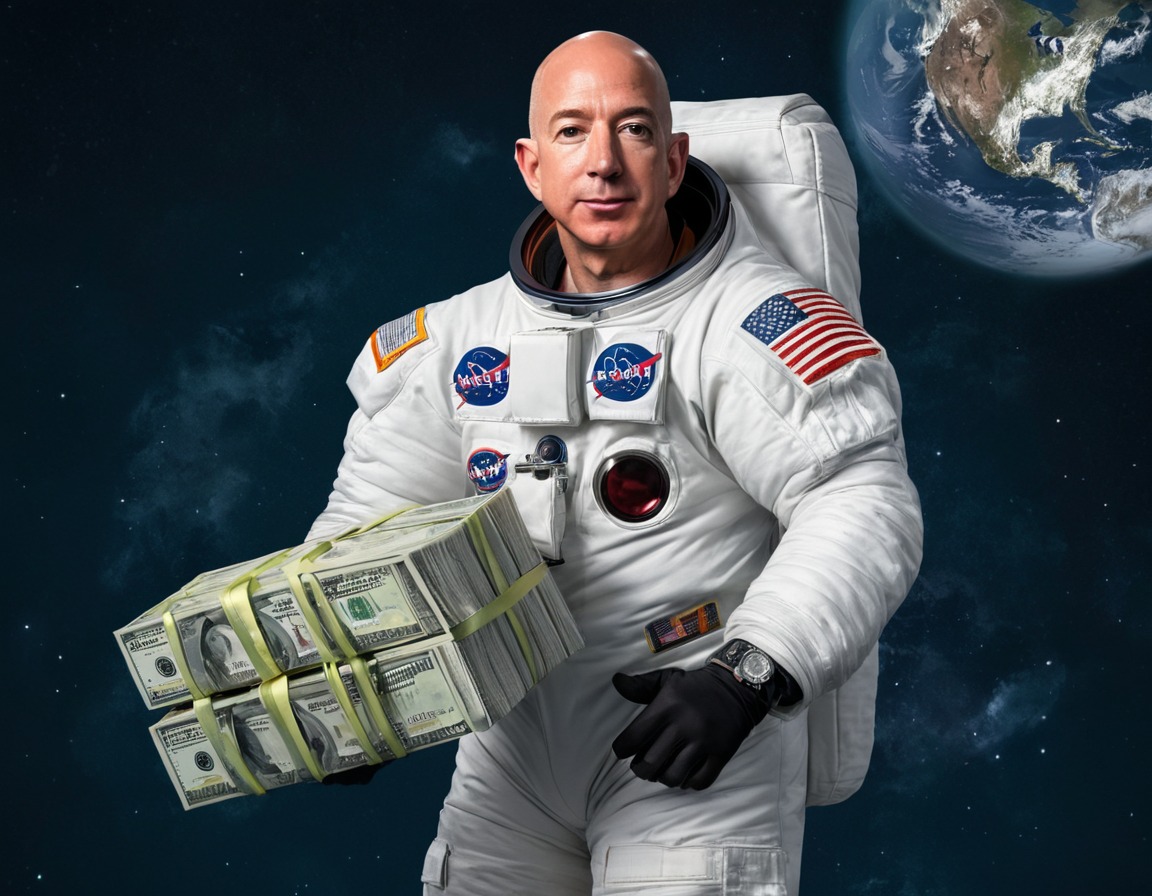 business, space tourism, wealth, humor, billionaire, jeff bezos, amazon