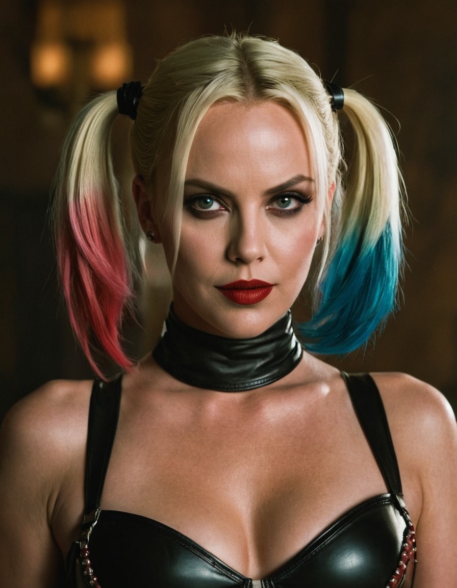 harley quinn, charlize theron, actress, dc comics, villain, antihero