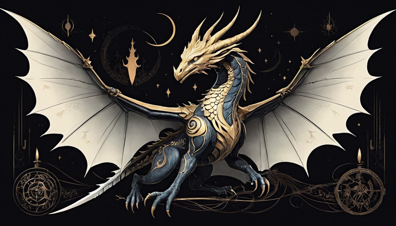 magic, dragon, creature, freedom, majestic, wings