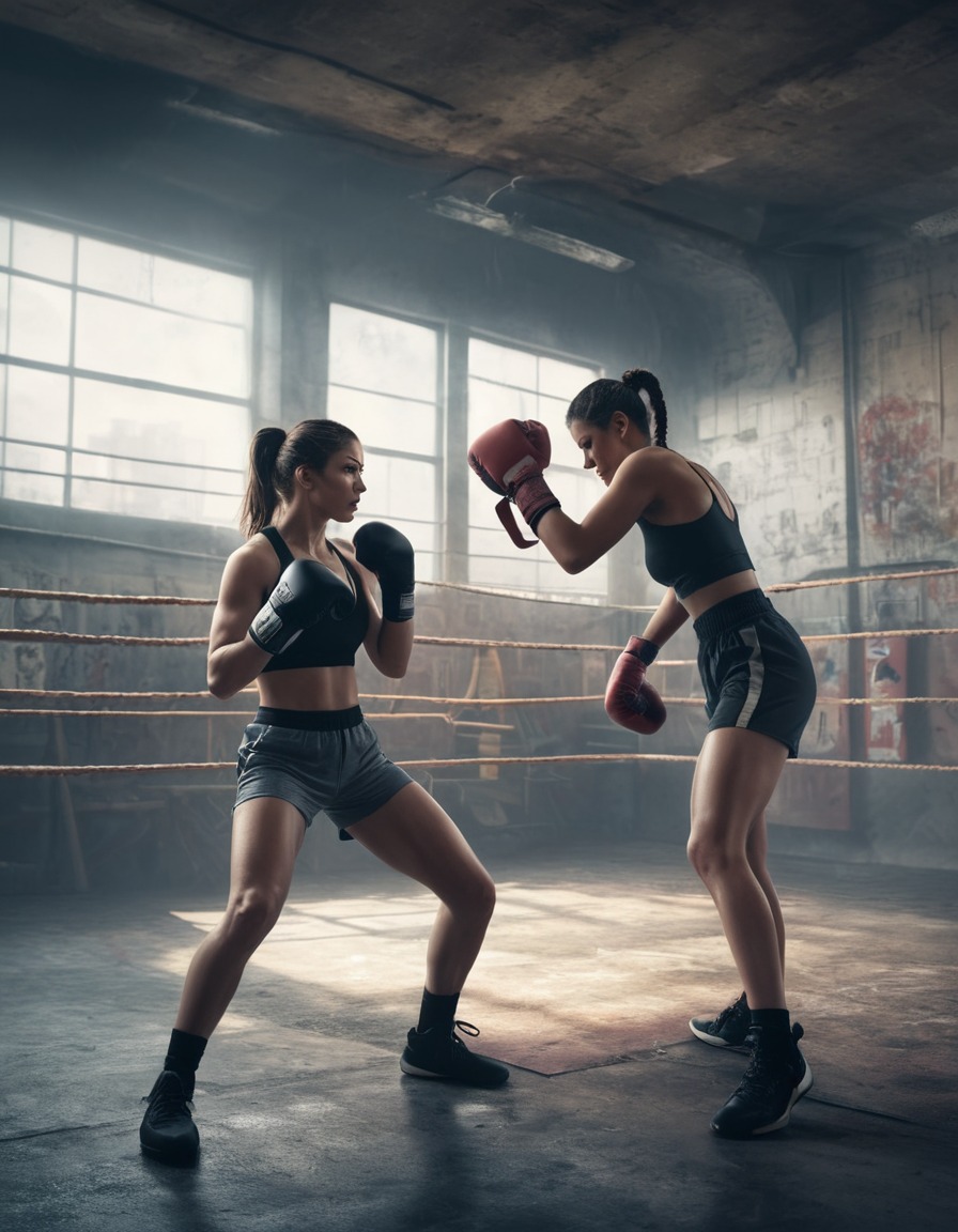 woman, boxing, gym, urban, fitness, woman sport, sport