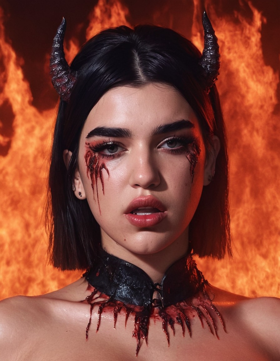 dua lipa, hell, demon, music artist