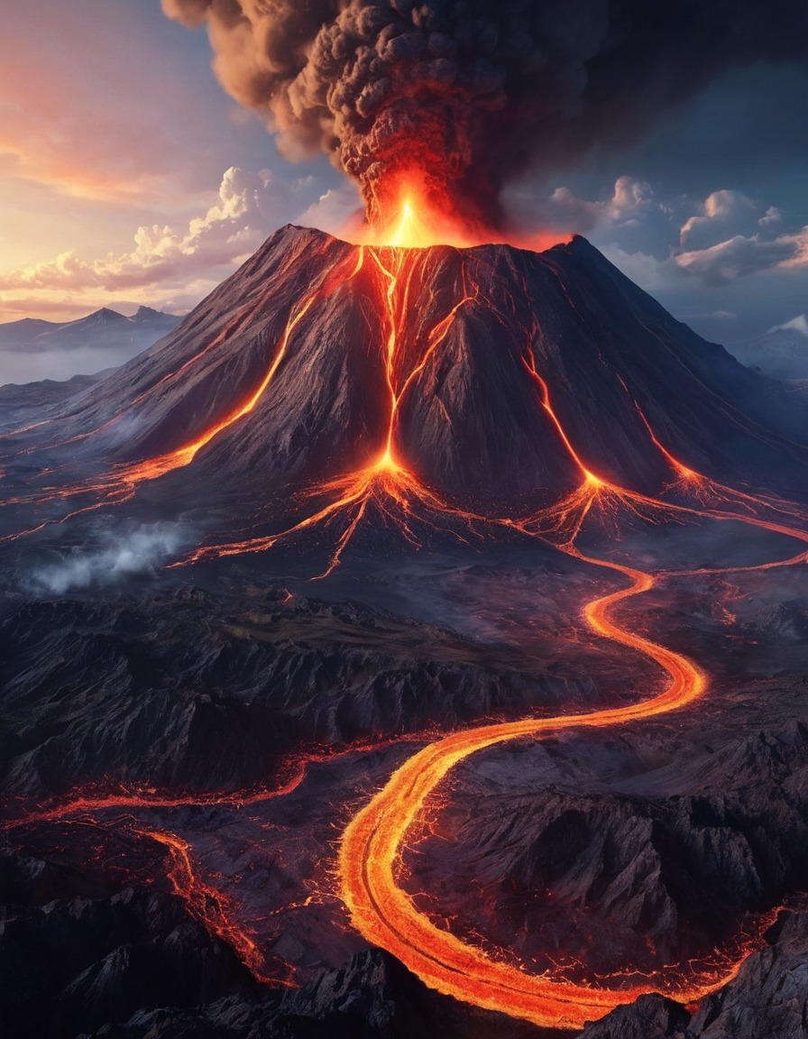 nature, volcano, natural beauty