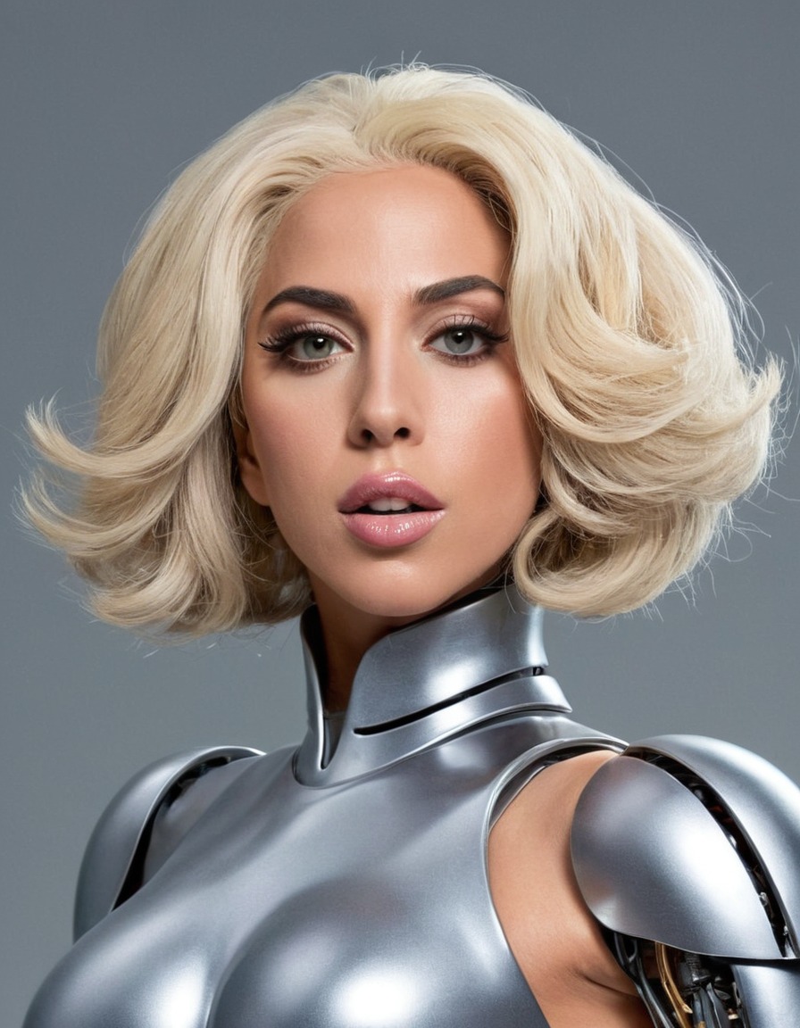 robot, lady gaga, artificial intelligence, celebrity, music, futuristic, pop culture