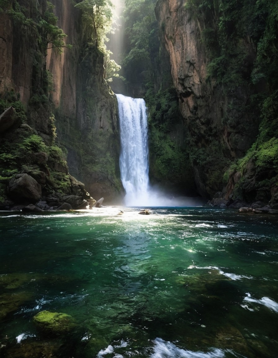 landscape, paradise, waterfall, nature, adventure, explore, travel, travelling, photography, gif, gifs, photographers on tumblr, aesthetic, cottagecore, fairycore, fairy, naturecore