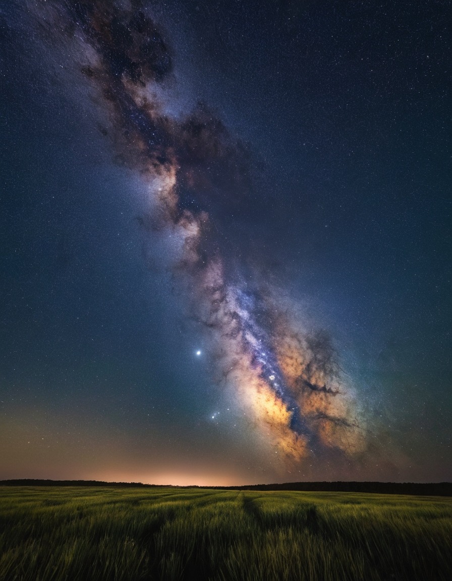 milky way, galaxy, night sky, stars