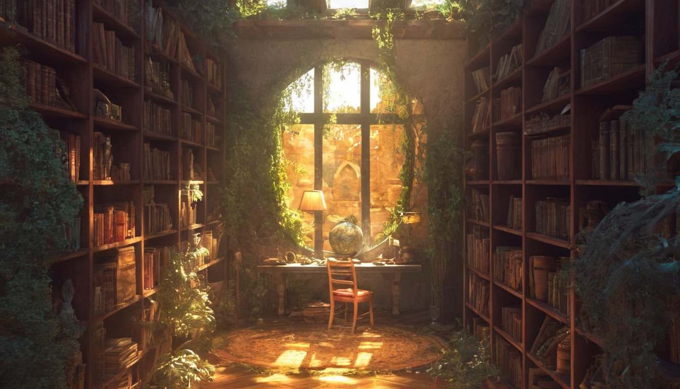 architecture, digitalart, anime, wallpaper, books, plants, photography, magic, digitalpainting, adoptable, artforsale, conceptart, fantasy, fantasyart, vines, adoptableoc, adoptablesopen, dailychallenge, aiadoptable, midjourney, midjourneyart, midjourneyartwork