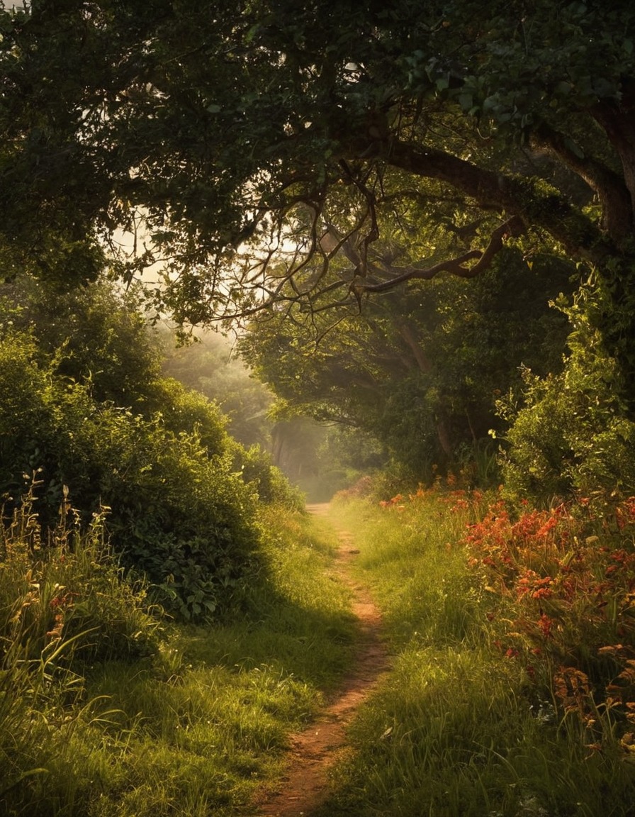 nature, tree lined path, path, woods, greenery, nature aesthetic, petitworld favs