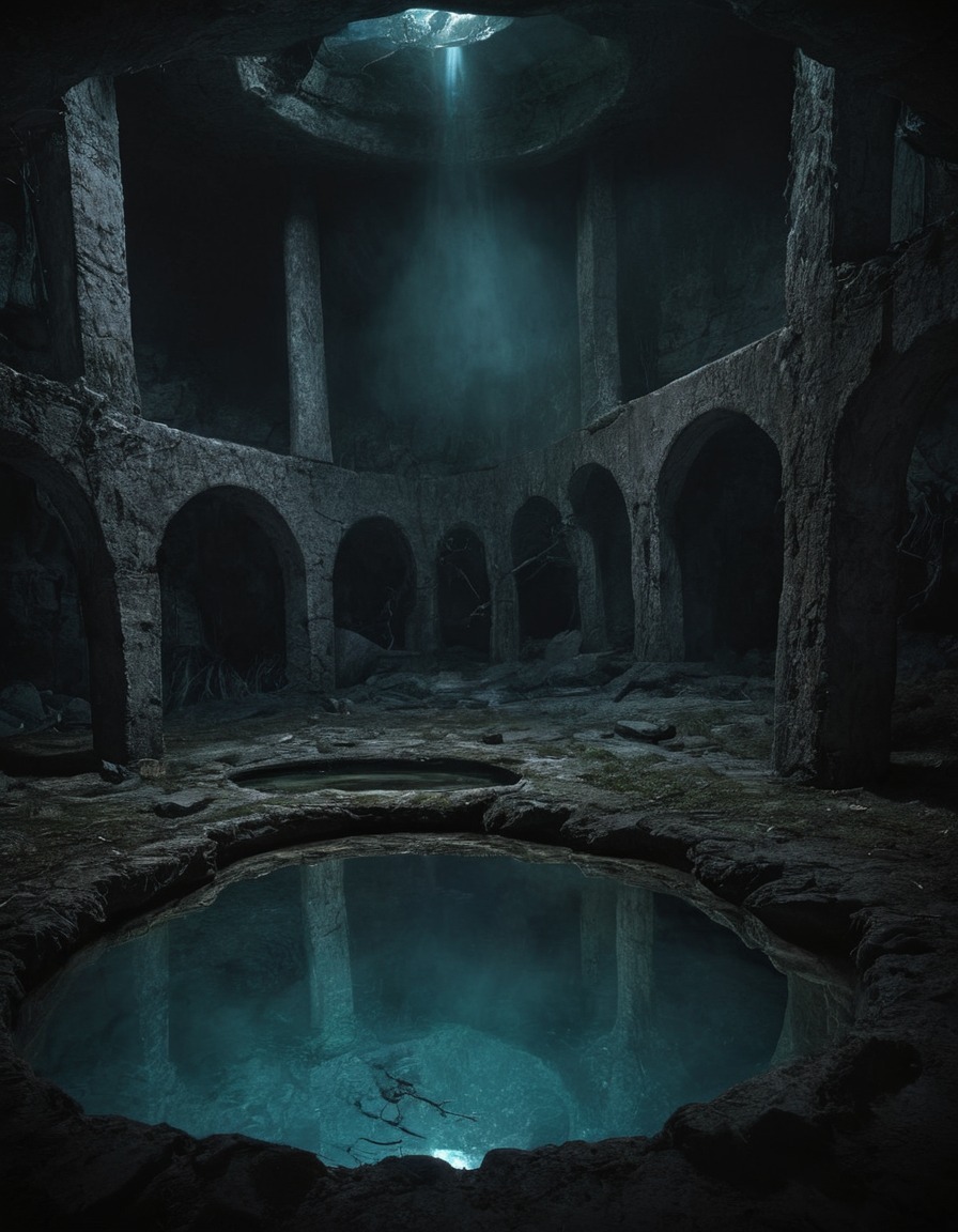 mystical, mirroring pool, hidden truths, enchanted, divination, prophecy