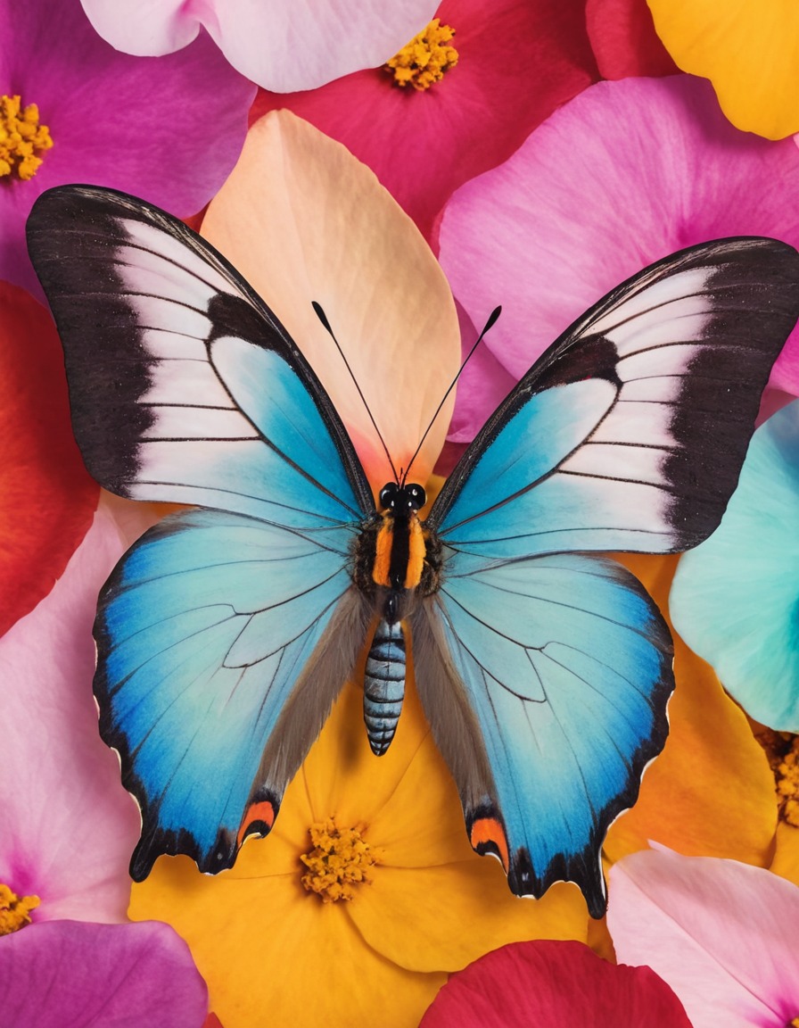 nature, butterfly, flower, close-up, wildlife