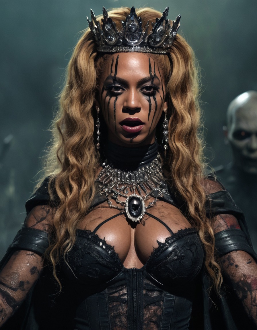 beyoncé, zombie, queen, fantasy, art, undead, fierce, celebrities