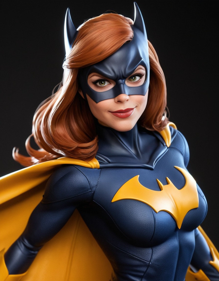 dc comics, batgirl, superhero, comics, funny, caricature