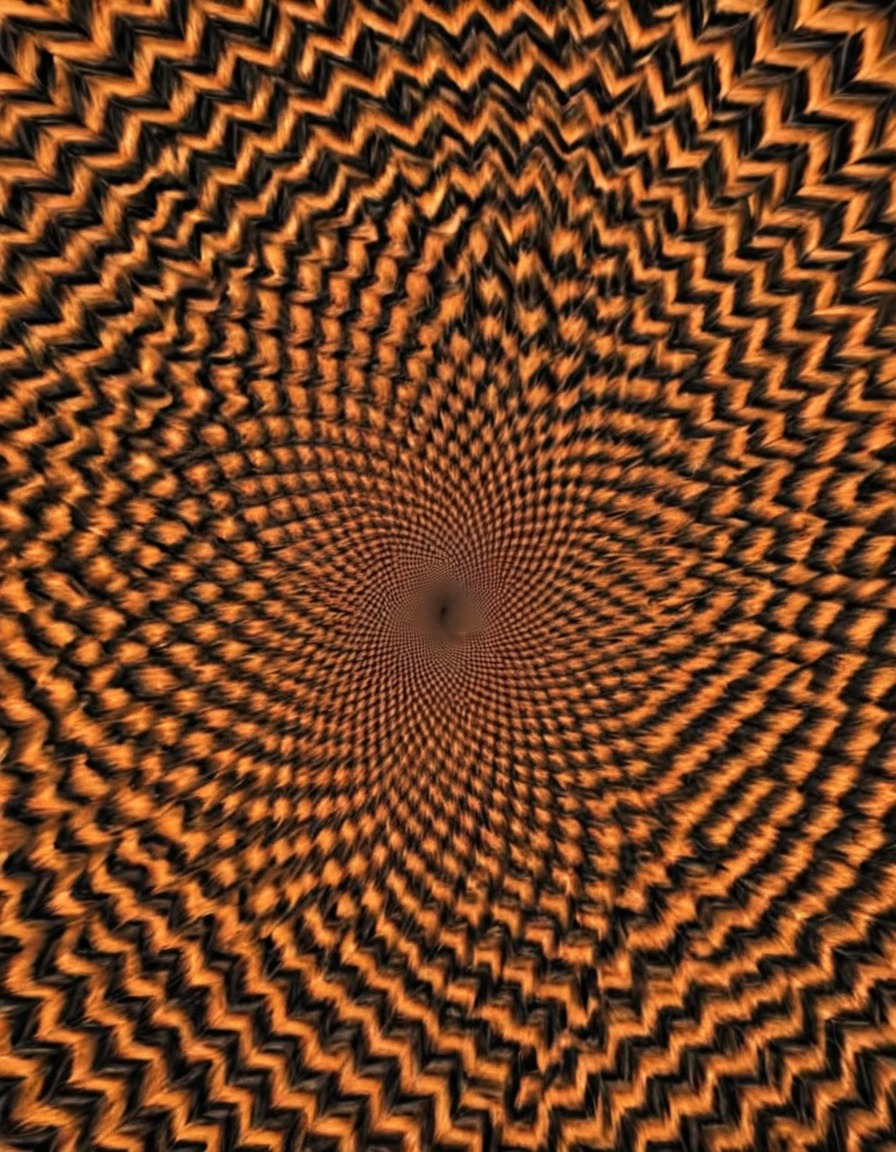 moiré pattern, illusion, visual illusion