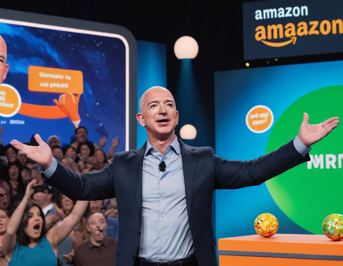 humorous, satire, game show, parody, consumerism, jeff bezos, amazon