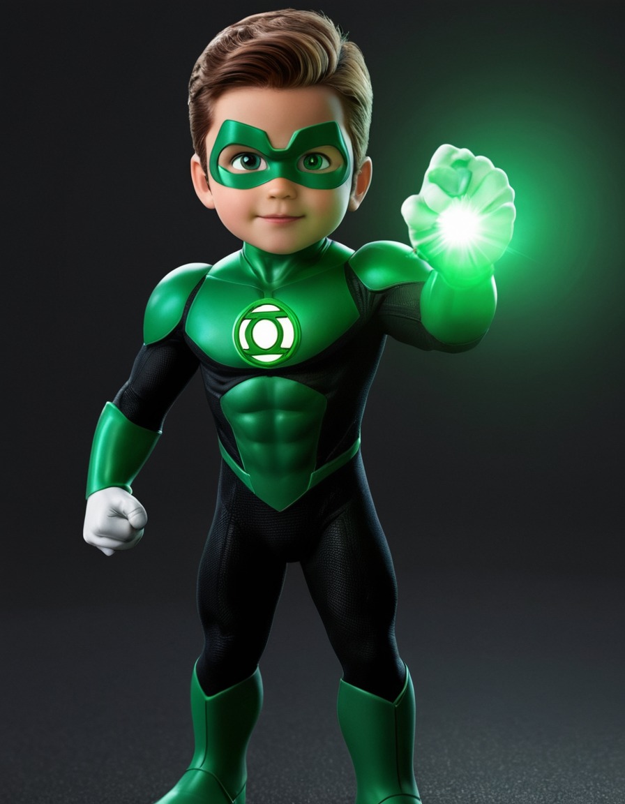 green lantern, childhood, superhero, dc comics, ring bearer, galactic guardians