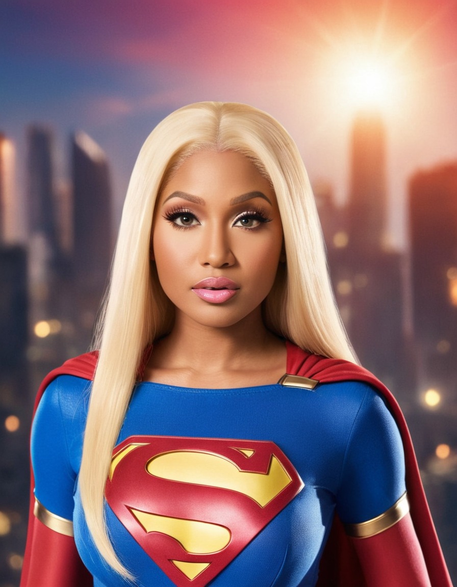 nicki minaj, superhero, supergirl, rapper, musician