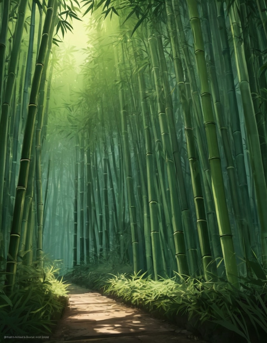 nature, bamboo forest, beautiful, forest, plants, greenery